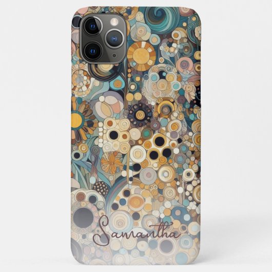 Eleganter antiker Jugendstil floraler Stil Case-Mate iPhone Hülle (Rückseite)