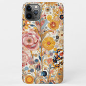 Eleganter antiker Jugendstil floraler Stil iPhone Hülle (Rückseite)