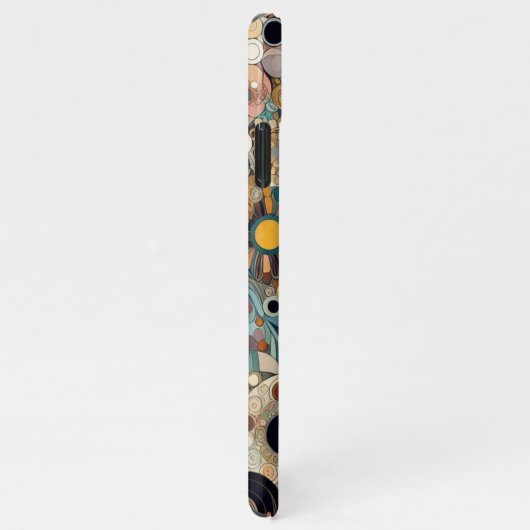 Eleganter antiker Jugendstil floraler Stil iPhone Hülle (Rechte Seite)