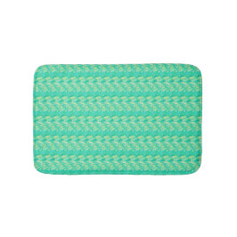 Eleganter Aquamarin-Aquarell-Blütenblatt Badematte