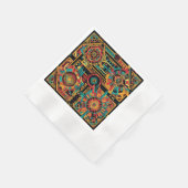 Eleganter Aquamariner "Aztec Dream" Feierlicher Co Serviette (Ecke)