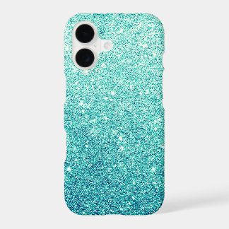 Eleganter Aquamariner Glitzer Luxus