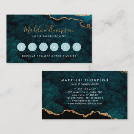 Eleganter Aquamariner grüner Marmor Agate Geode Treuekarte