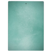 Eleganter Aquamariner Lotus Yoga Mediation-Lehrer Klemmbrett (Rückseite)