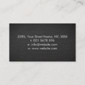 Eleganter Aquamariner Marmor Visitenkarte (Rückseite)