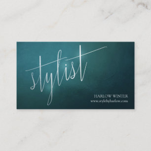 Eleganter aquamariner   Stylist des Shine-  Visitenkarte
