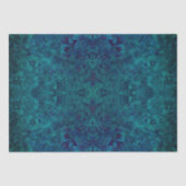 Eleganter Aquamariner türkisfarbener Edelstein Seidenpapier (Vorderseite)