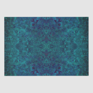 Eleganter Aquamariner türkisfarbener Edelstein Seidenpapier