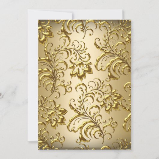 Eleganter Aquamariner Weißer Champagner Einladung (Rückseite)