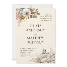 Eleganter Aquarell Sanfter Garten Hochzeit mit Blu