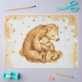 Eleganter Aquarellbär Seidenpapier (Basteln)