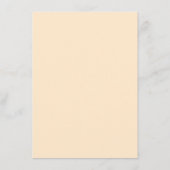 Eleganter Aquarellgarten Hochzeit Menükarte (Rückseite)