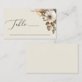 Eleganter Aquarellgarten Hochzeitsfeier Platzkarte (Vorne/Hinten)