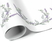 Eleganter Aquarelllavender Eucalyptus Geschenkpapier (Rolleneckpunkt)