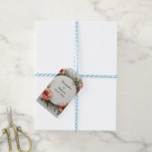 Eleganter Aquarellrahmen Geschenkanhänger (Mit Garn)