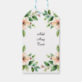 Eleganter Aquarellrahmen Geschenkanhänger (Rückseite)