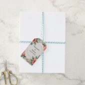 Eleganter Aquarellrahmen Geschenkanhänger (Mit Garn)