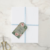 Eleganter Aquarellrahmen Geschenkanhänger (Mit Garn)
