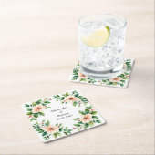 Eleganter Aquarellrahmen Rechteckiger Pappuntersetzer (Vor Ort)