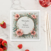 Eleganter Aquarellrahmen Serviette (Beispiel)