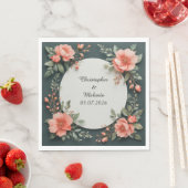 Eleganter Aquarellrahmen Serviette (Beispiel)