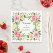 Eleganter Aquarellrahmen Serviette (Beispiel)