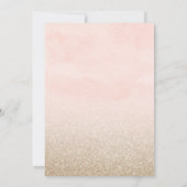 Eleganter Aquarelltraumfänger und Blume Einladung (Rückseite)