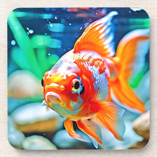 Eleganter Aquarium Pet Fish Getränkeuntersetzer (Vorderseite)