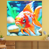 Eleganter Aquarium Pet Fish Leinwanddruck (Insitu (Wohnzimmer))