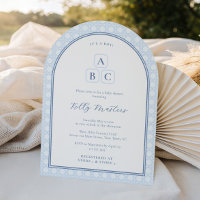 Eleganter Arch ABC blockiert Baby Boy Shower