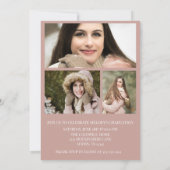 Eleganter Arch Abschluss Einladung | Benutzerdefin (Rückseite)