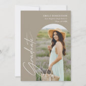 Eleganter Arch Foto Abschluss Einladung (Vorderseite)