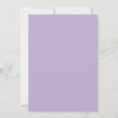 Eleganter Arch Foto Lavender Lila Abschluss Ankündigung (Rückseite)