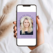 Eleganter Arch Foto Lavender Lila Abschluss Ankündigung