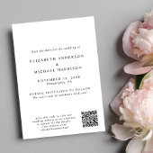 Eleganter Arch Foto QR Code Save The Date