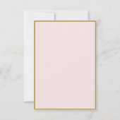 Eleganter Arch Frame Rosa indische Hochzeit RSVP C Karte (Rückseite)