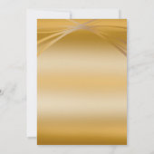 Eleganter Arch Golden 50. Jahrestag Save the Date (Rückseite)