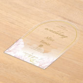 Eleganter Arch Hochzeitswettbewerb auf Acrylbasis Acryleinladungen (Ablage )