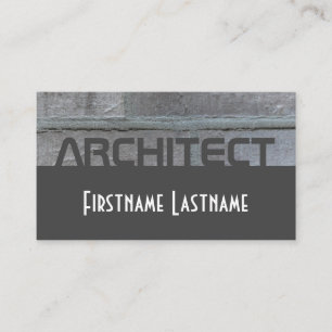 Eleganter Architekt graue Ziegelwand zwei Töne Visitenkarte