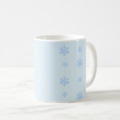 Eleganter Arctic-Fuchs-Mug mit Schneeflocken-Desig Kaffeetasse (VorderseiteRechts)