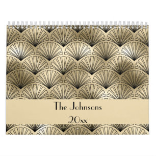 Eleganter Art Deco Custom Kalender