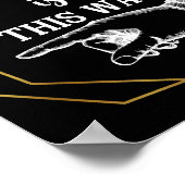 Eleganter Art Deko Stil DIESES WAY FINGER POINTING (Ecke)