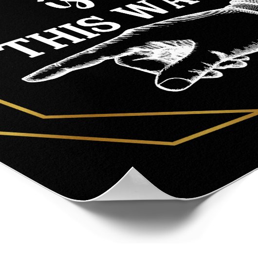 Eleganter Art Deko Stil DIESES WAY FINGER POINTING (Ecke)