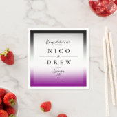 Eleganter asexueller Hochzeitstag Serviette (Beispiel)