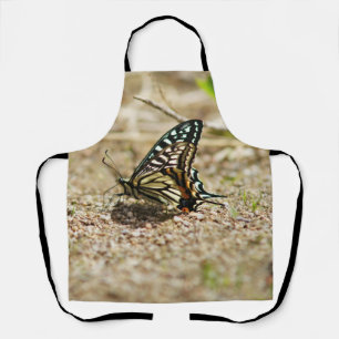 Eleganter asiatischer Frack Butterfly - Detaillier Schürze