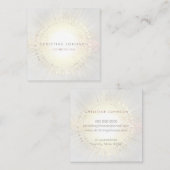 eleganter Ästhetiker Quadratische Visitenkarte (Vorne/Hinten)