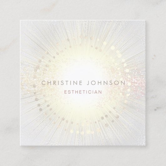 eleganter Ästhetiker Quadratische Visitenkarte (Vorderseite)