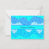 Eleganter ästhetischer farbenfroher Name Mitteilungskarte (Rückseite)