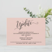 Eleganter aufgeschobener Hochzeitsankündigung Blus Einladung (Stehend Vorderseite)