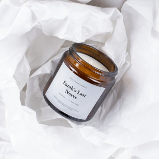 Eleganter Aufkleber mit der letzten Nervenkerze